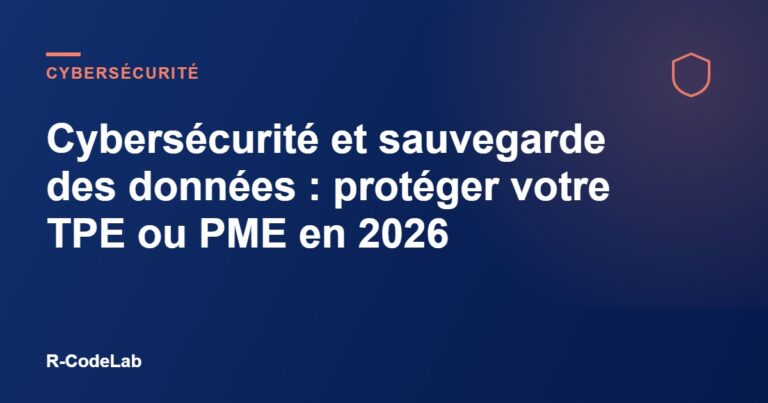 Cybersécurité et sauvegarde des données : protéger votre TPE ou PME en 2026